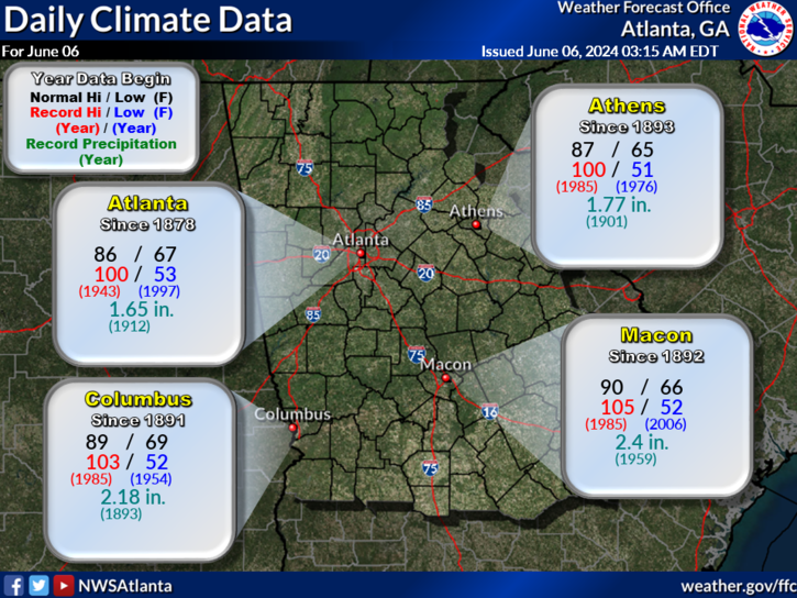 Weather Map For Atlanta Ga 