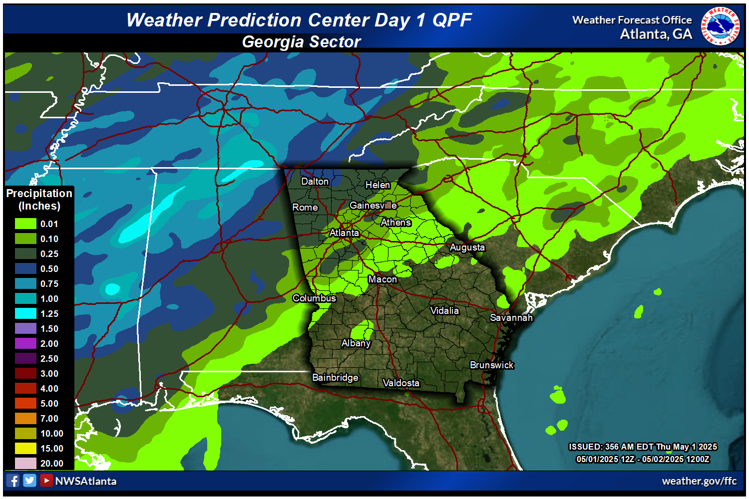 WPC Rainfall Forecast Day 1