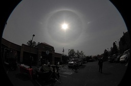 [ Visitors were able to see the Solar Halo. ]