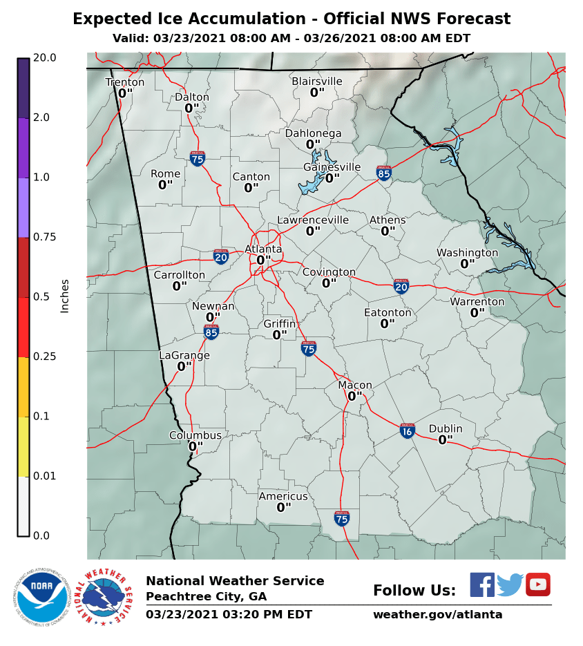 Expected Ice Accumulations