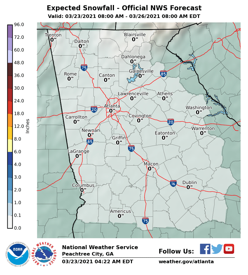 Expected Snowfall