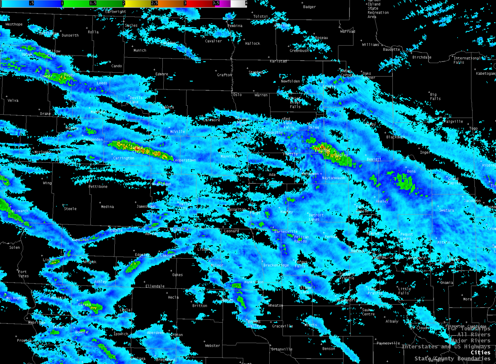 MRMS MESH (Hail) Tracks