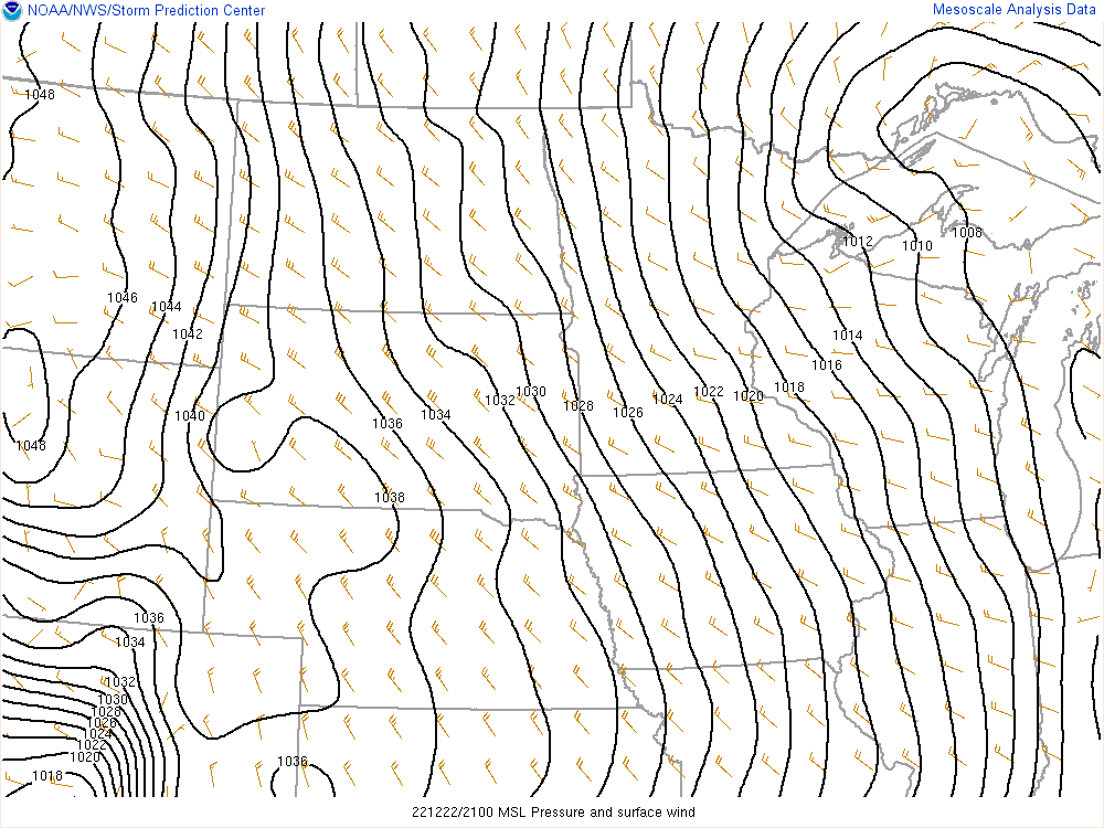 MSLP and wind fields