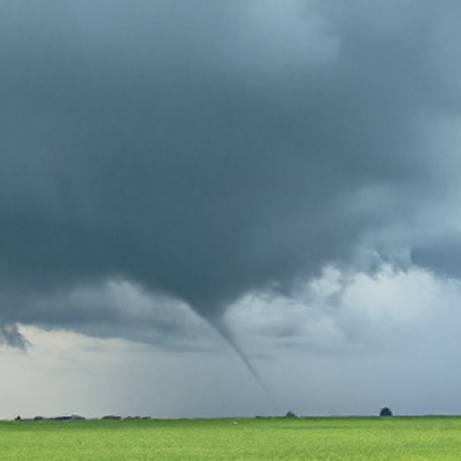 Tornado near the intersection of Hwy 18 and 140 S looking NE - Photo Courtesy of Dillon Vogt