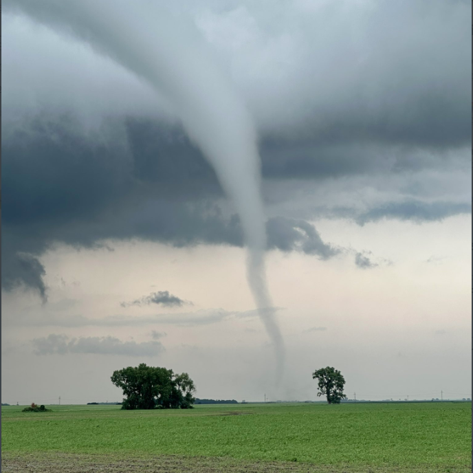 Tornado near Lake Park, MN - Photo Courtesy of Cassidy Holth