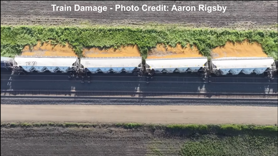 Lightning illuminated supercell prior to the EF3 Tornado near Enderlin, ND