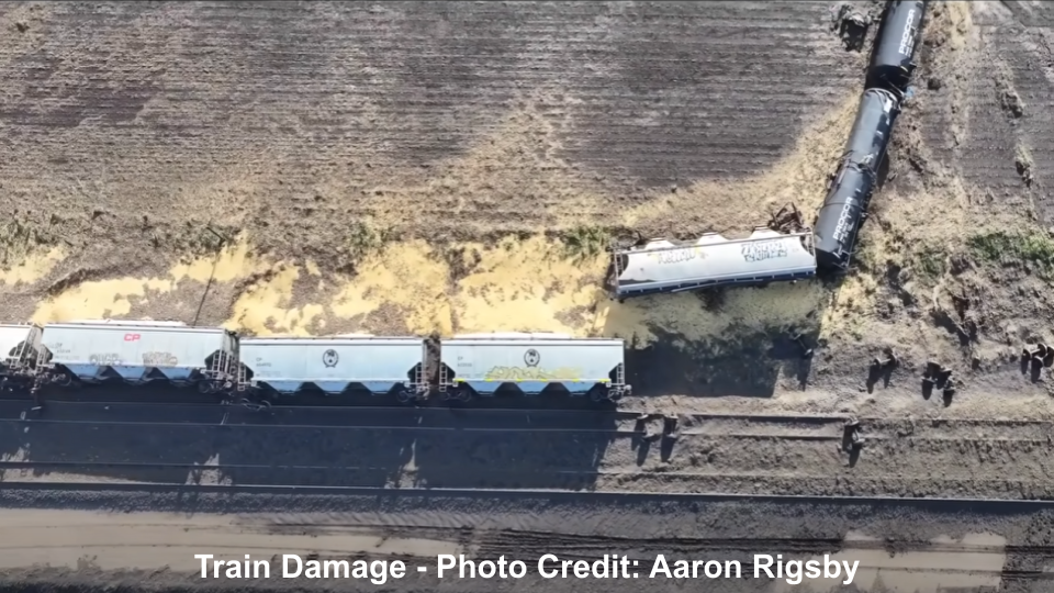 Lightning illuminated supercell prior to the EF3 Tornado near Enderlin, ND