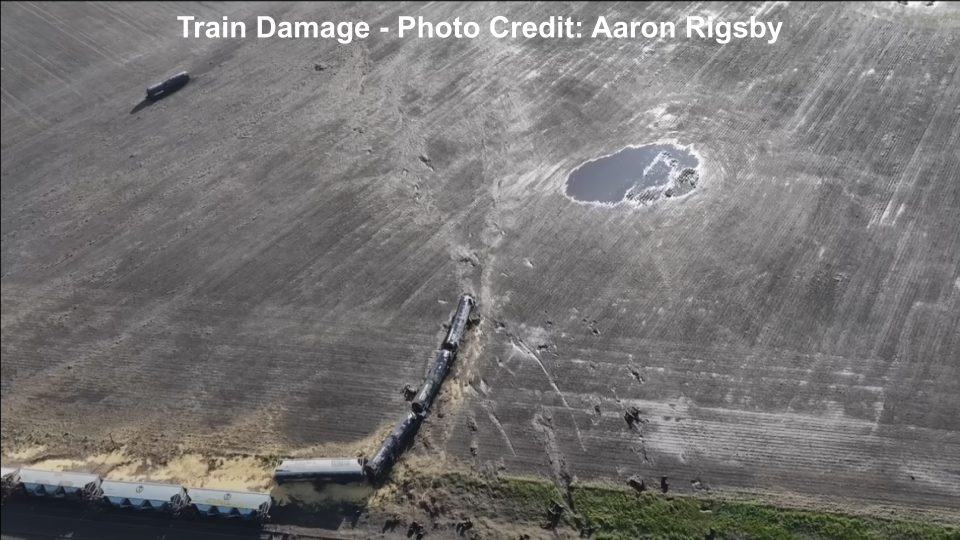 Lightning illuminated supercell prior to the EF3 Tornado near Enderlin, ND