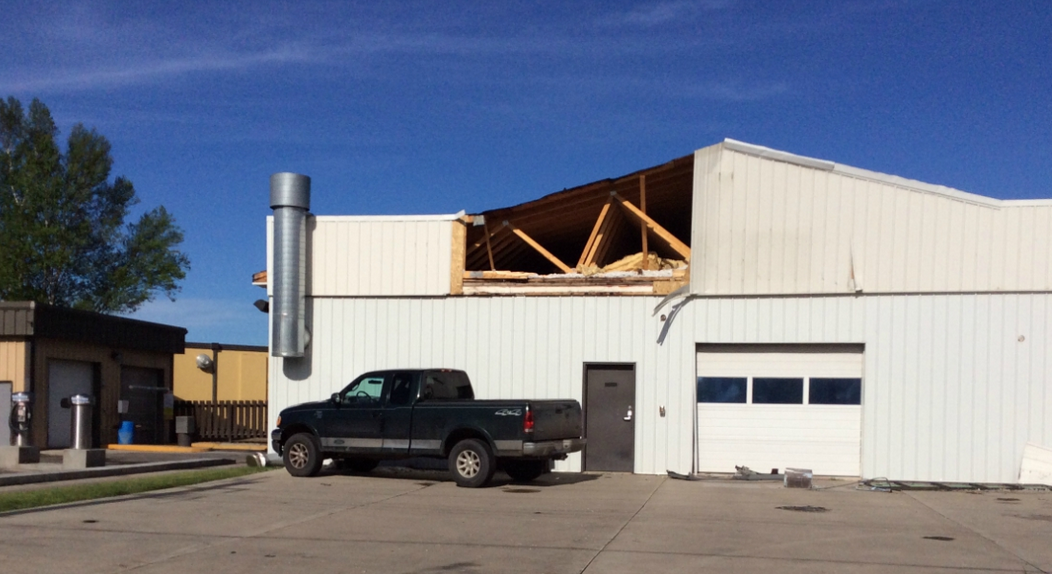 Wind Damaged Siding