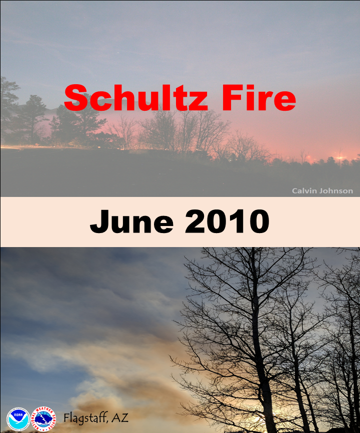The Schultz Fire burned in June 2010.