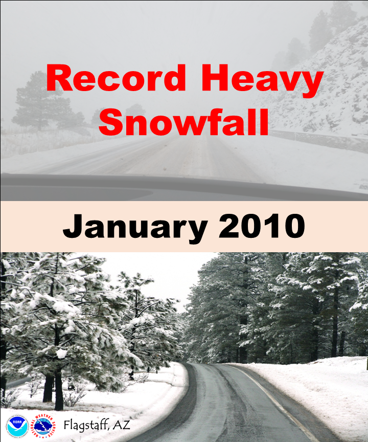 Heavy snow fell in January 2010.