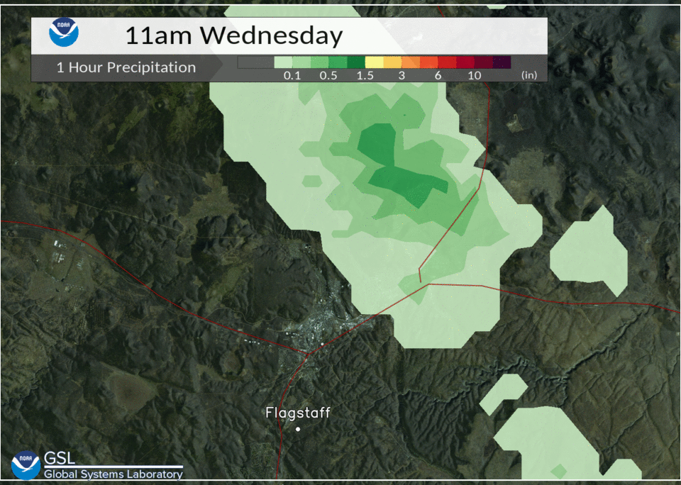 Radar Estimated Precipitation July 14, 2021