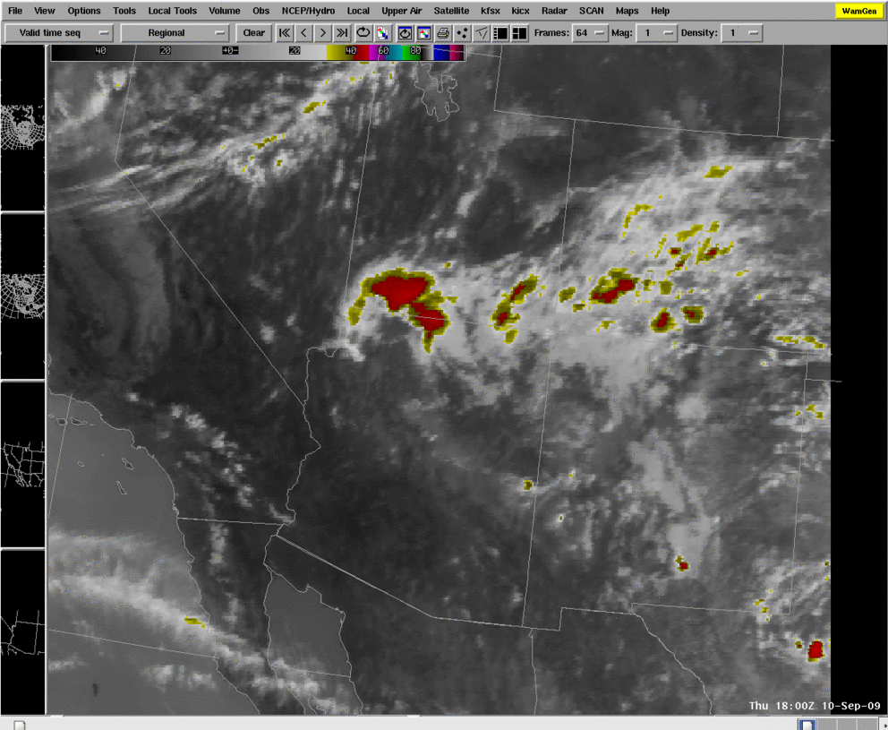 Infrared Satellite Loop September 10th, 2009 From 11:00am To 3:00pm