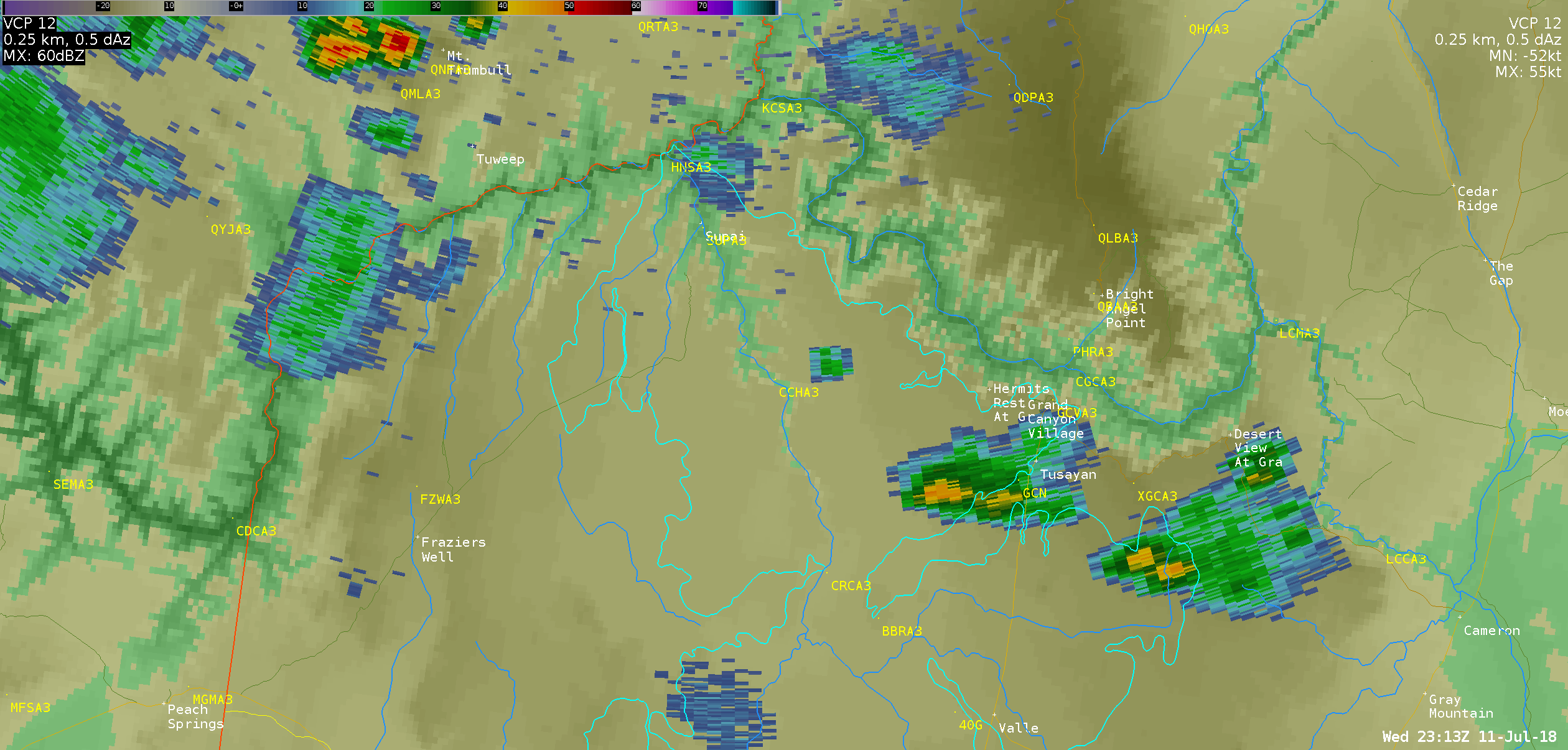 Radar Loop July 11th From 4:13pm To 7:16pm