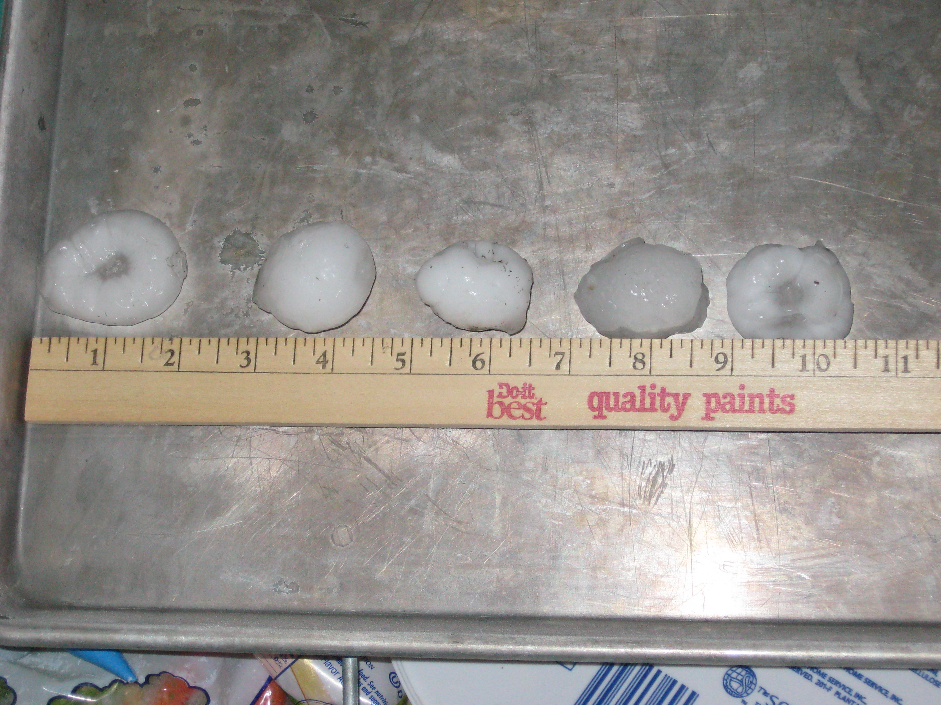 Baseball-sized hail in Cornville