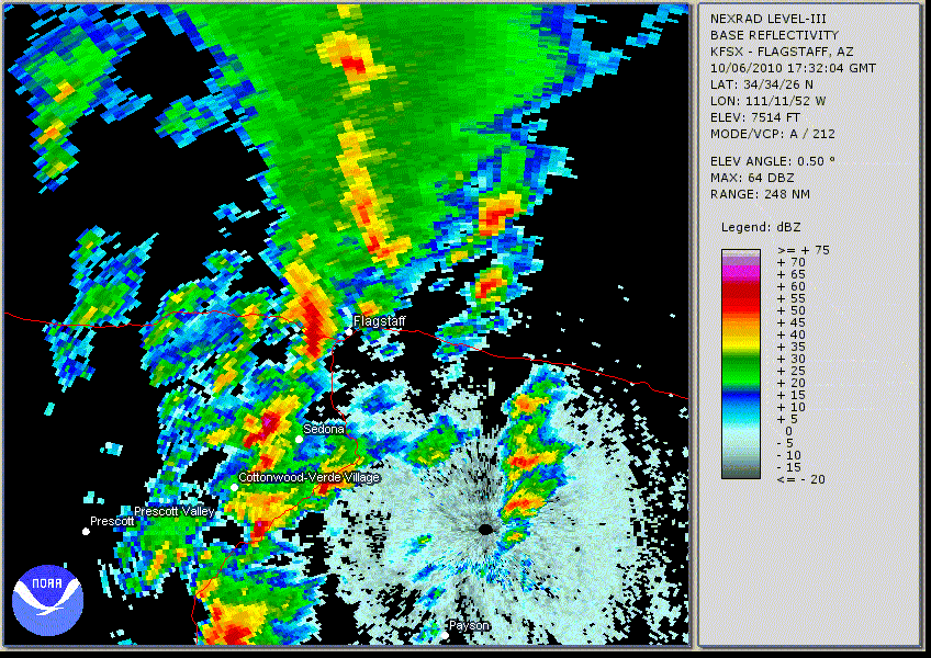 Radar Loop October 6th From 10:32 AM - 1:50 PM
