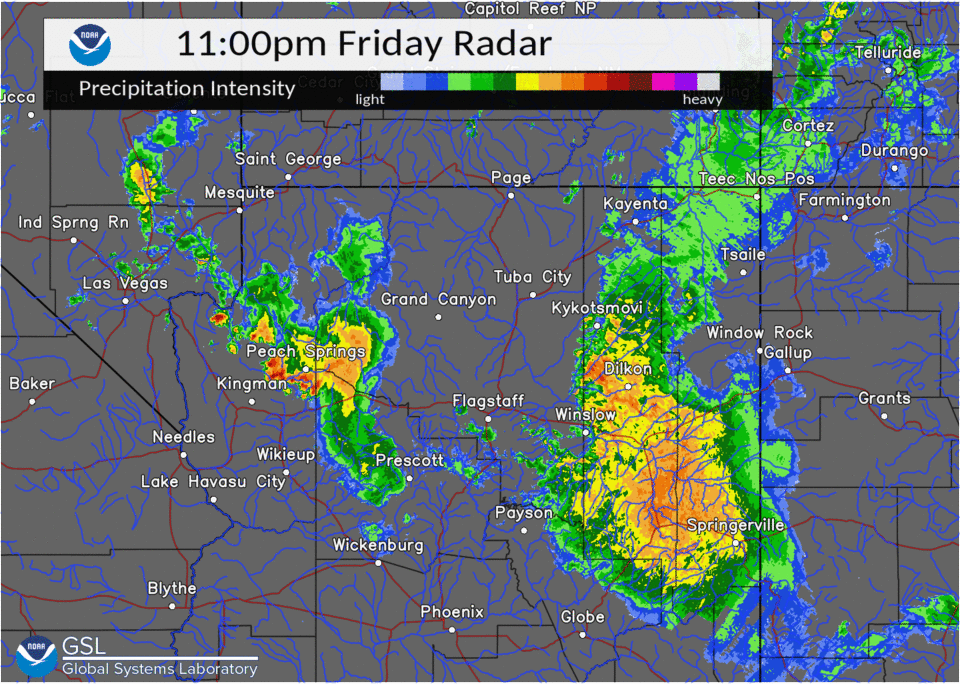 Radar loop July 23 - 25