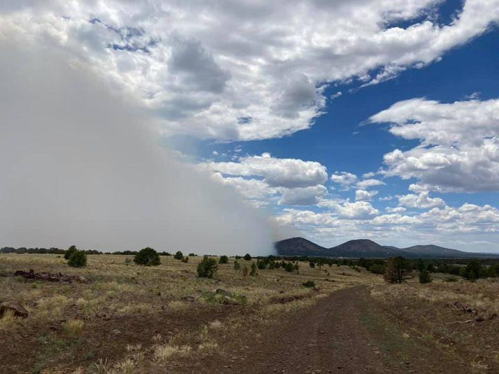 Thick near-surface smoke from the Rafael Fire.