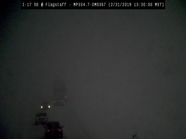 I-17 Whiteout Conditions Near Flagstaff