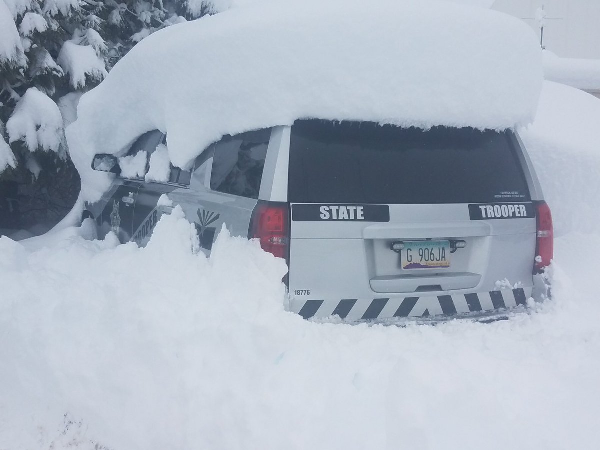 Buried State Patrol Vehicle