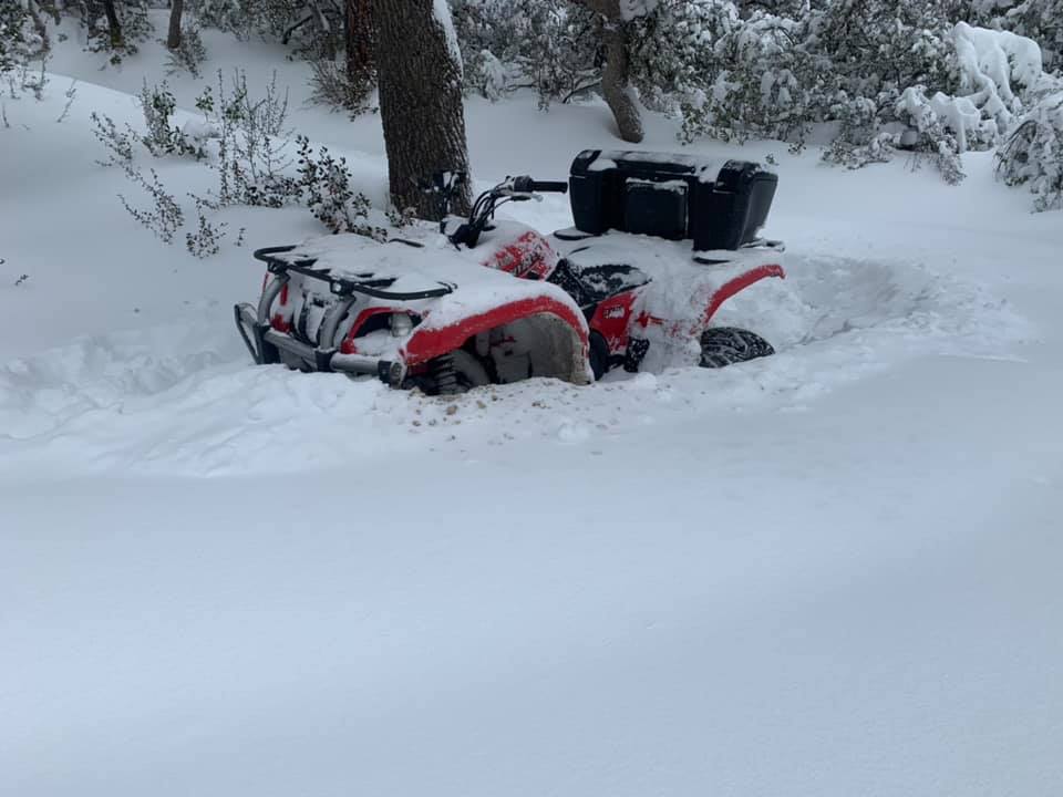 Several inches in Crown King