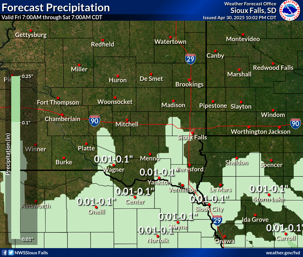 Day 2 forecast precipitation map