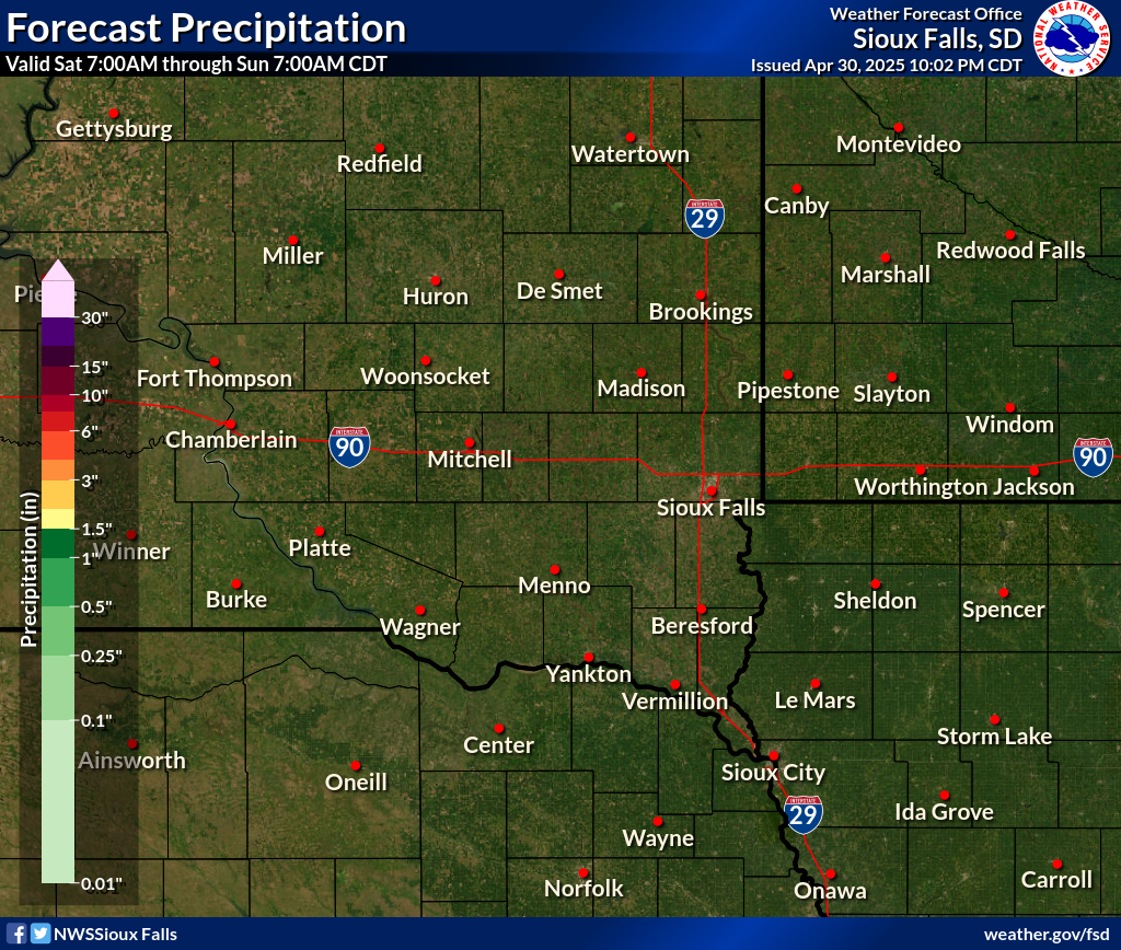 Day 3 forecast precipitation map