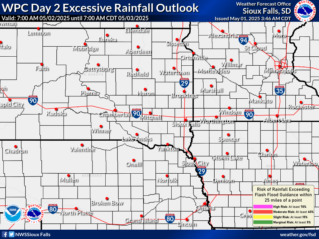 Day 2 excessive rainfall outlook map