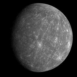NASA Mercury image from Mercury Messenger