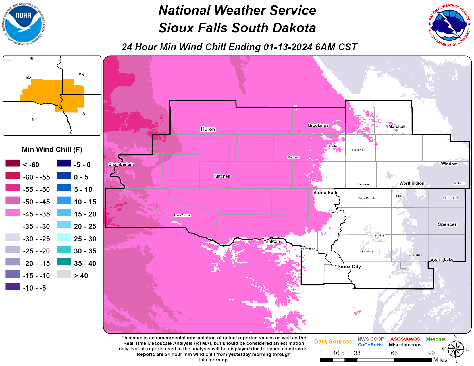 Daily Maps for 24 Hour Weather Reports