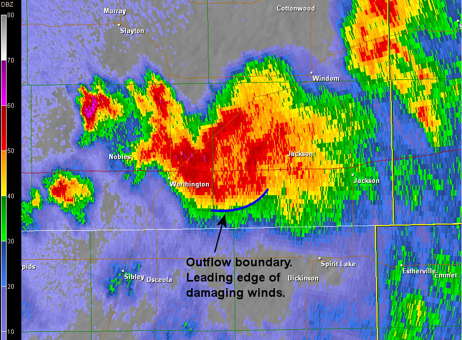 Reflectivity at 1002 pm