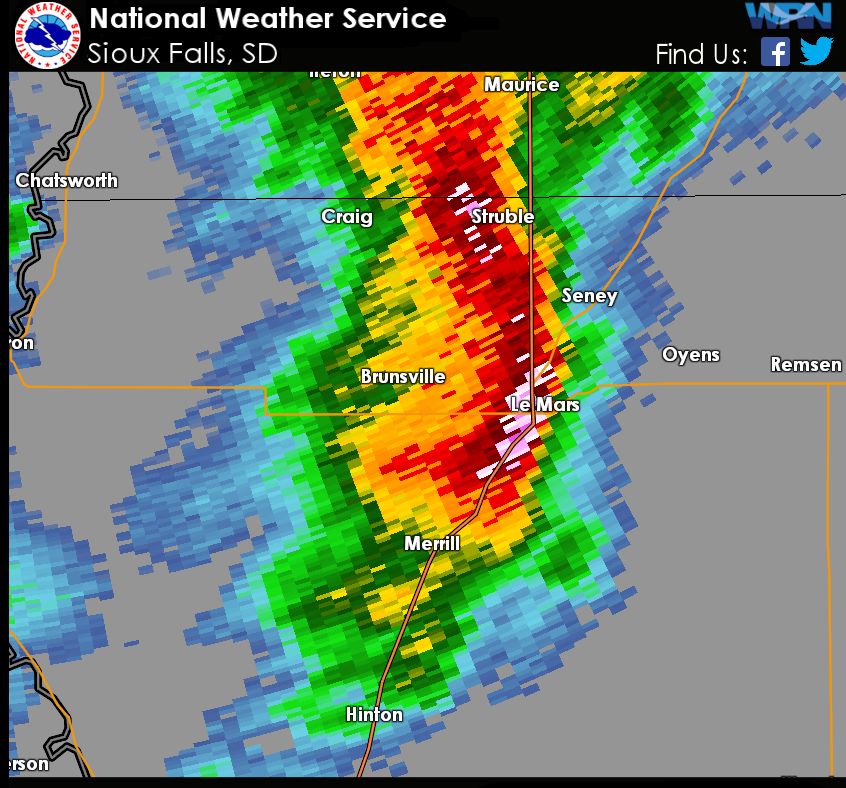 LeMars Radar Image