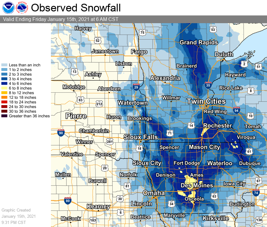 Regional Snow Map