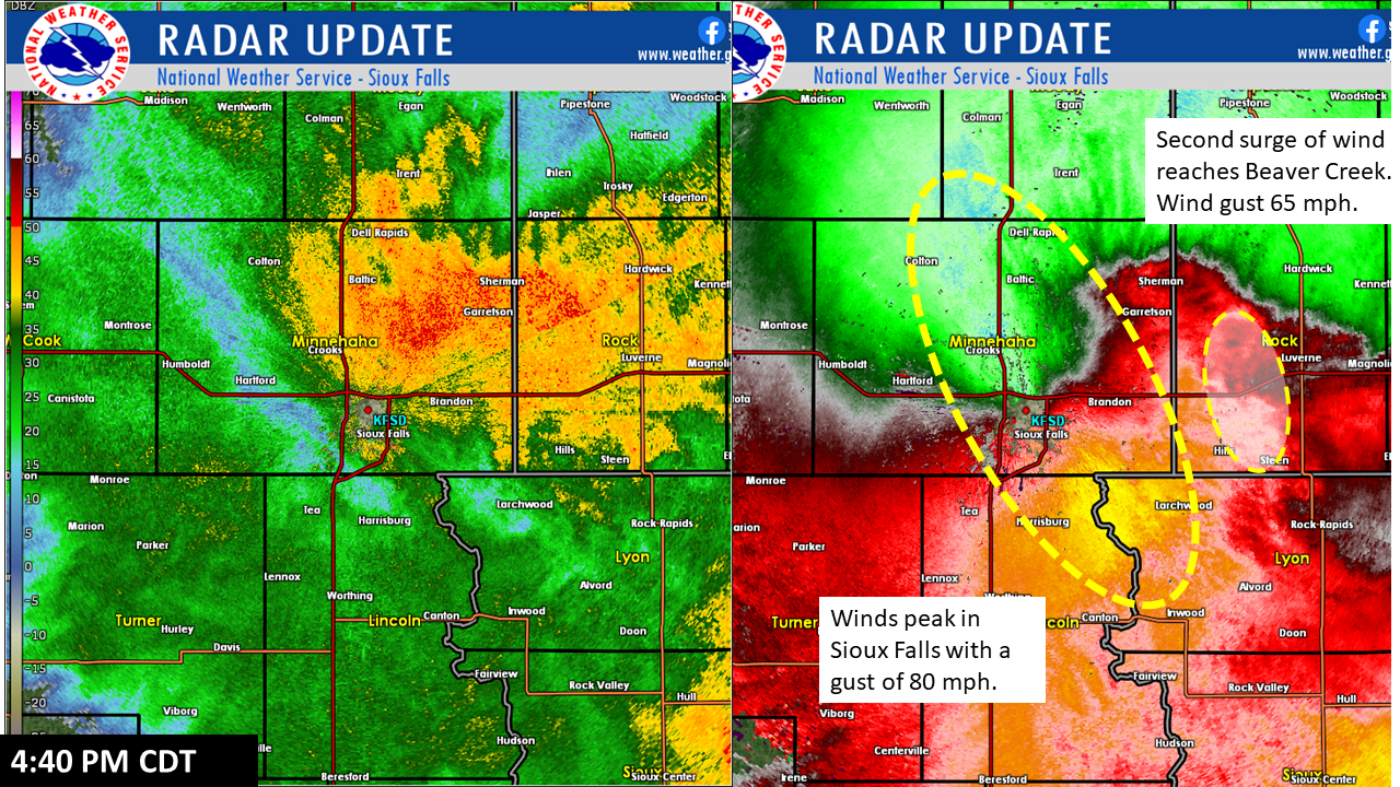 Radar Image from 440 PM CDT