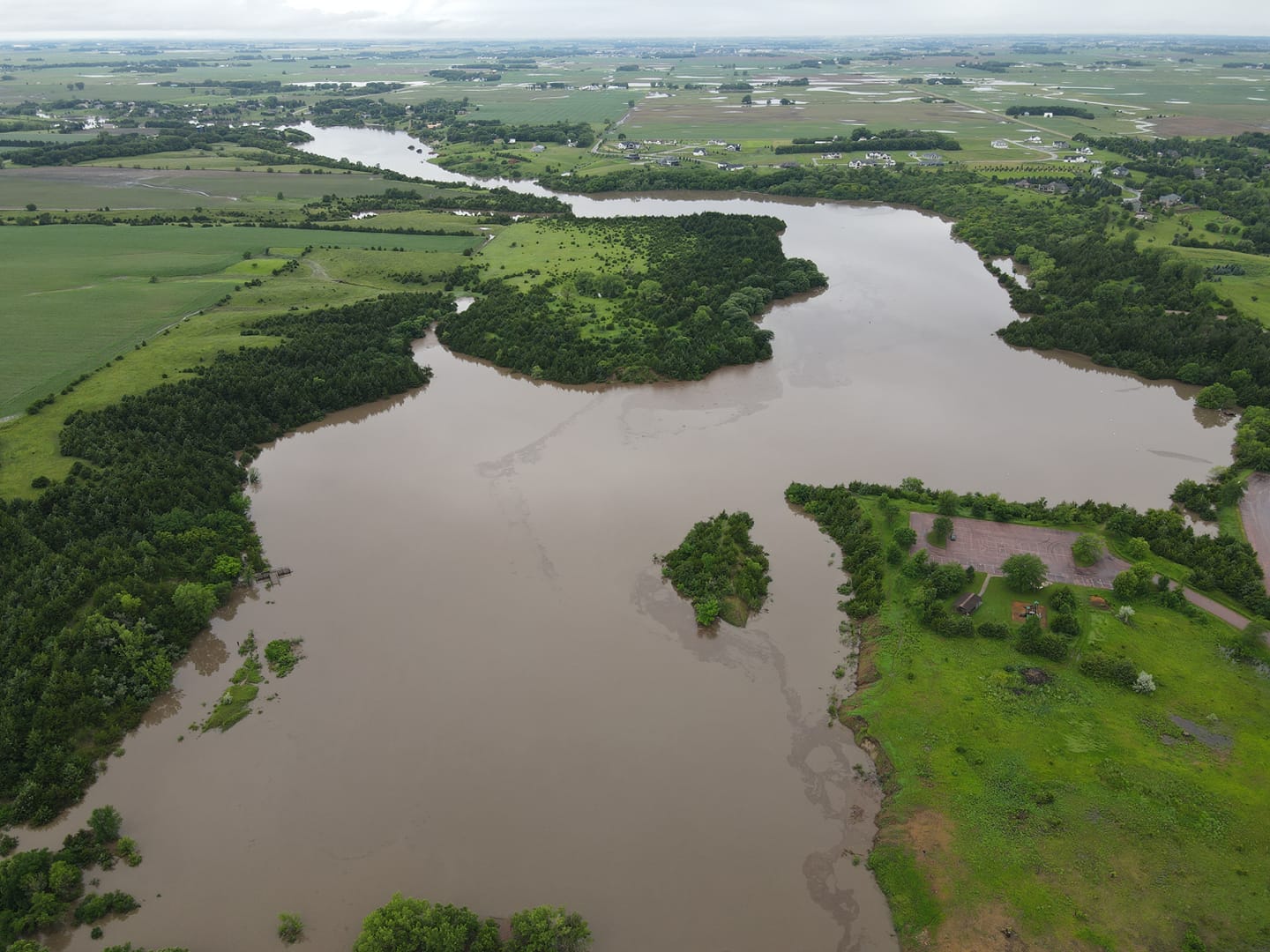 Lake Alvin flood photo