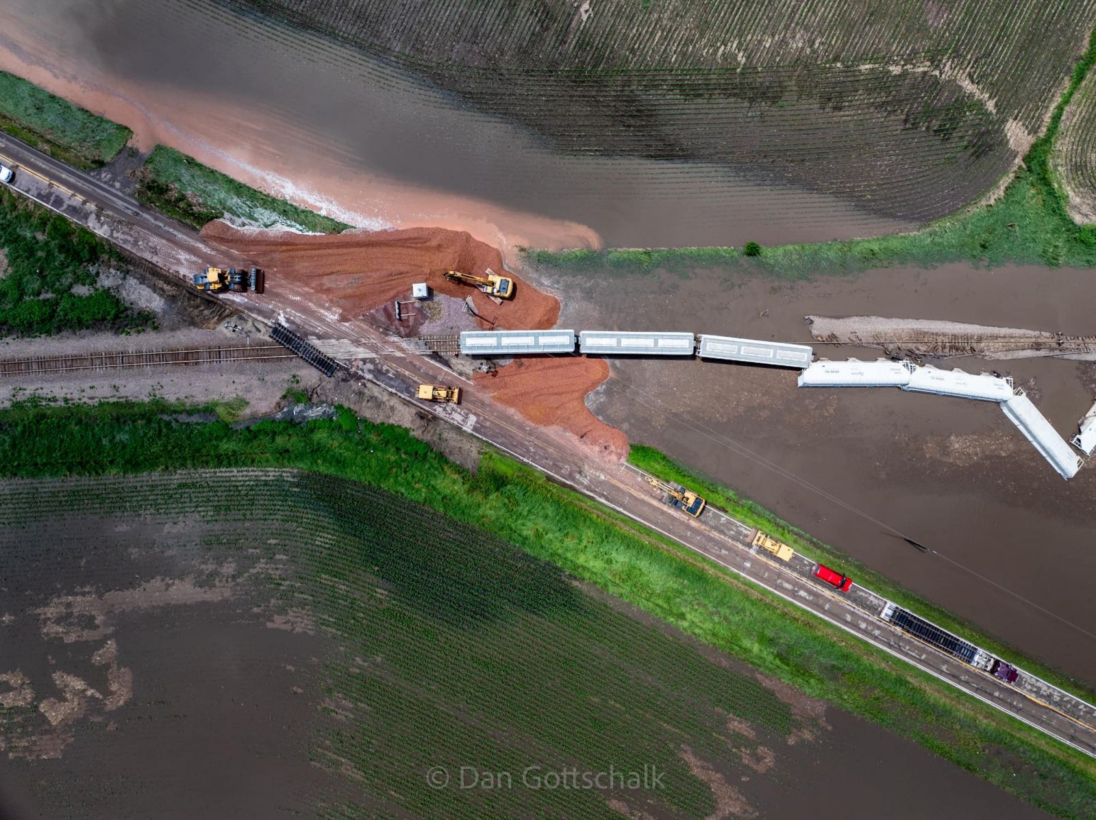 Alvord train derailment photo