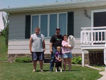 Picture of the Buys residence - the first house rebuilt in Chandler after the tornado.  Taken 12 June 2002.