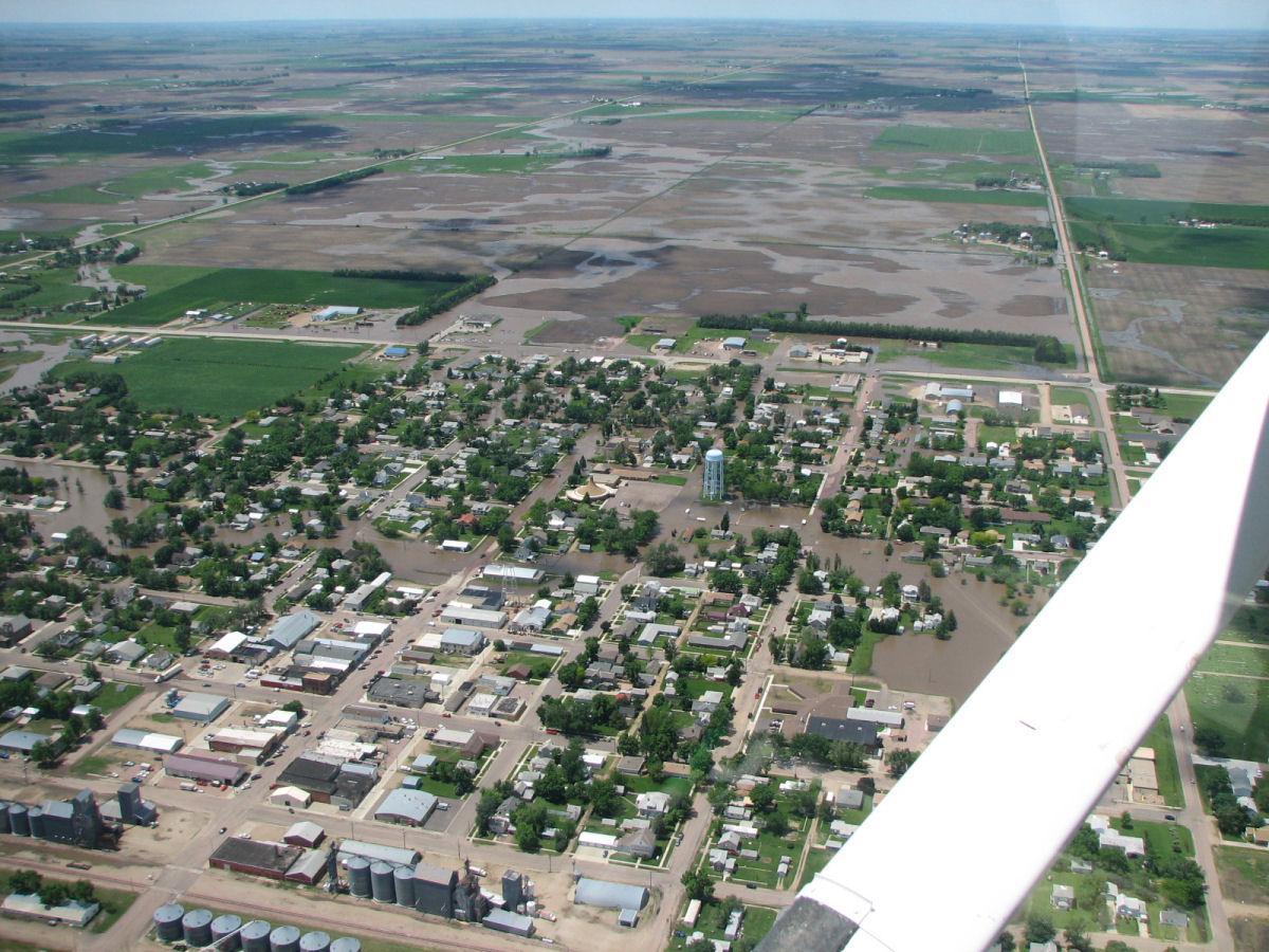 Aerial Photos of Flooding on June 6, 2008