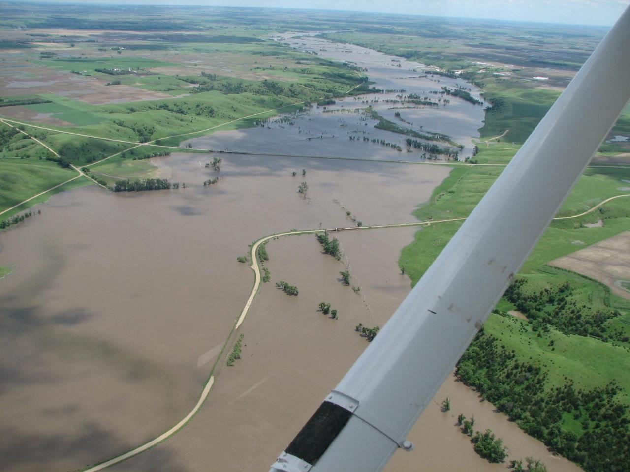 Aerial Photos of Flooding on June 6, 2008