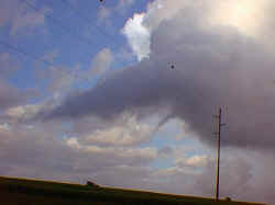 Image 3 - Evolution of funnel cloud west of Sioux Falls, near 57th Street and Tea-Ellis Road