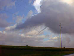 Image 4 - Evolution of funnel cloud west of Sioux Falls, near 57th Street and Tea-Ellis Road