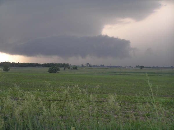 Picture of a supercell south of Huron, South Dakota by Nick Hartly of the Brookings Register