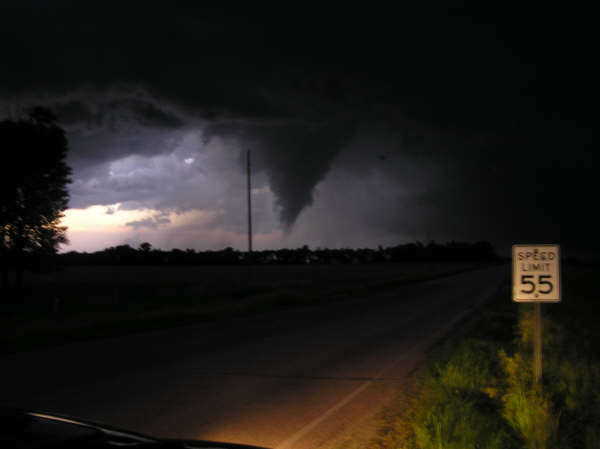 Picture of tornado near Fulton, South Dakota by Nick Hartley of the Brookings Register