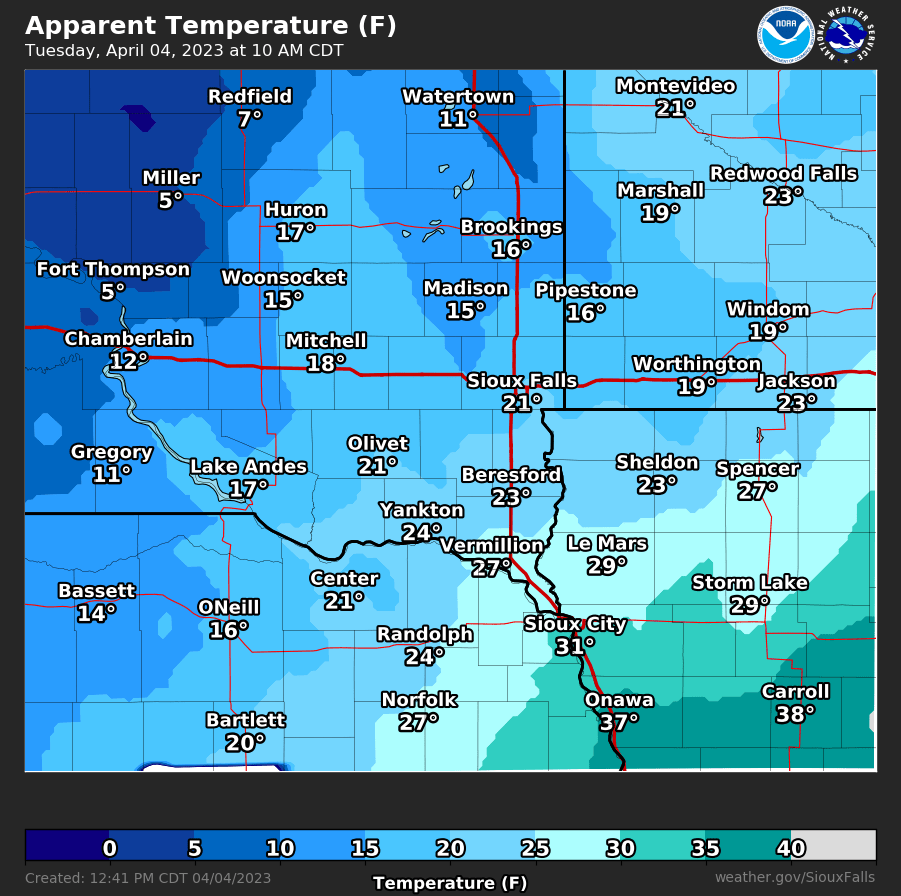 Forecast Wind Chill