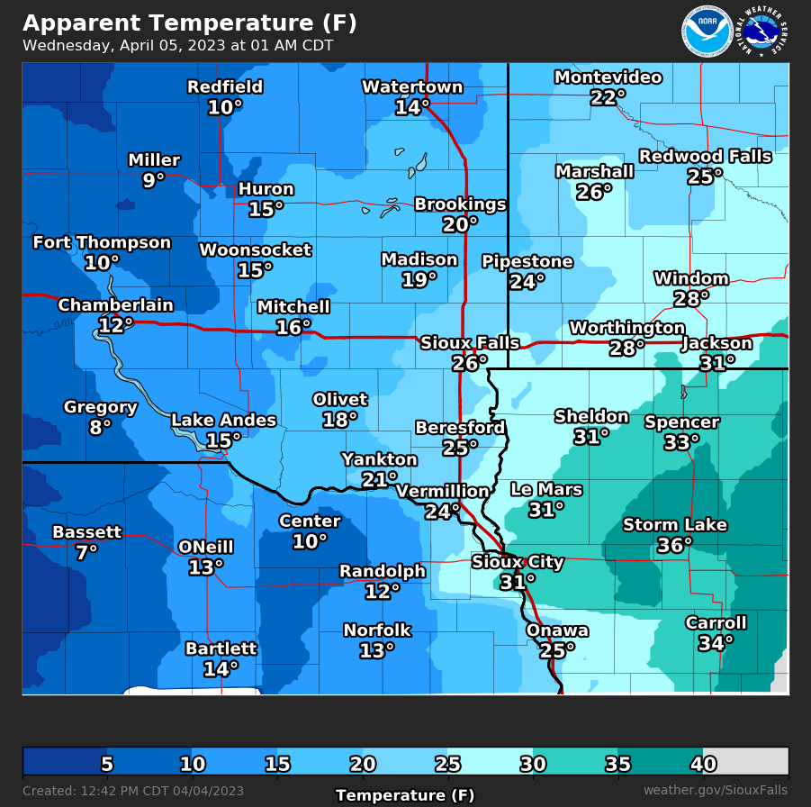 Forecast Wind Chill