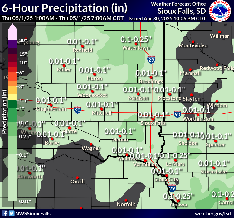6-hour Rainfall Forecast