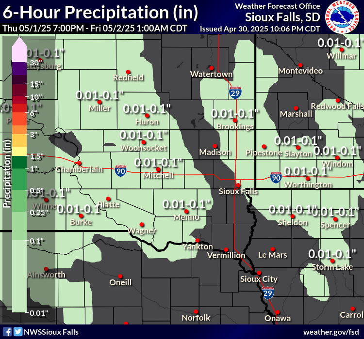 6-hour Rainfall Forecast