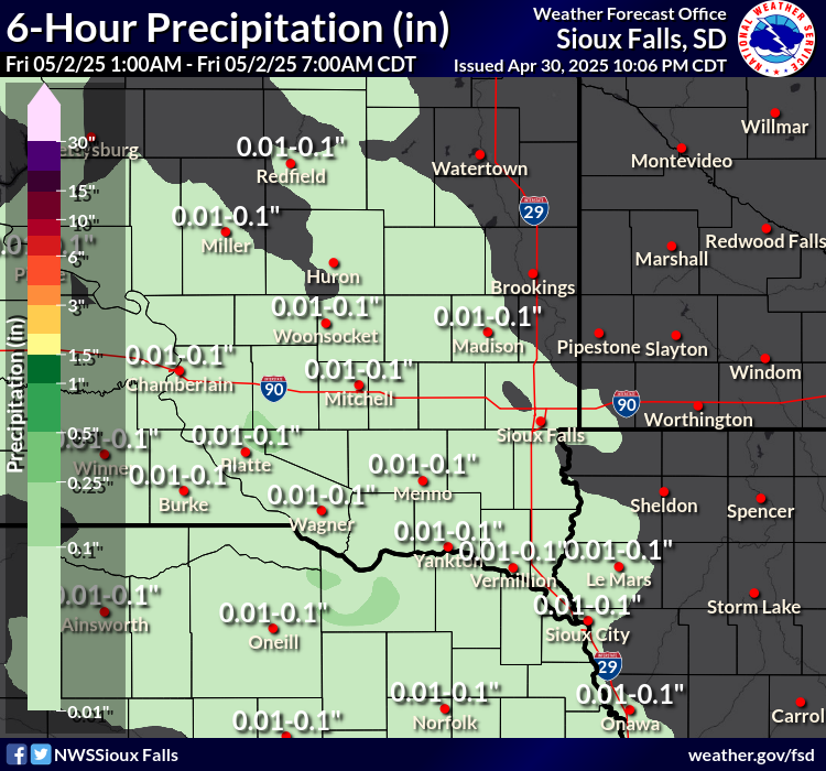 6-hour Rainfall Forecast