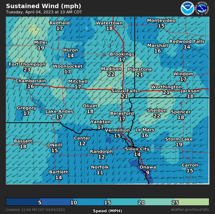 Forecast Wind Gusts