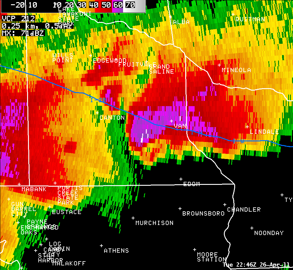 radar reflectivity data